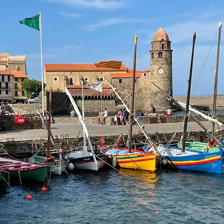Saphir - Vue Et Montagne - Wifi Fibre- Piscine Et Garage Privé Collioure