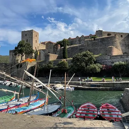 Saphir - Vue Et Montagne - Wifi Fibre- Piscine Et Garage Privé * Collioure